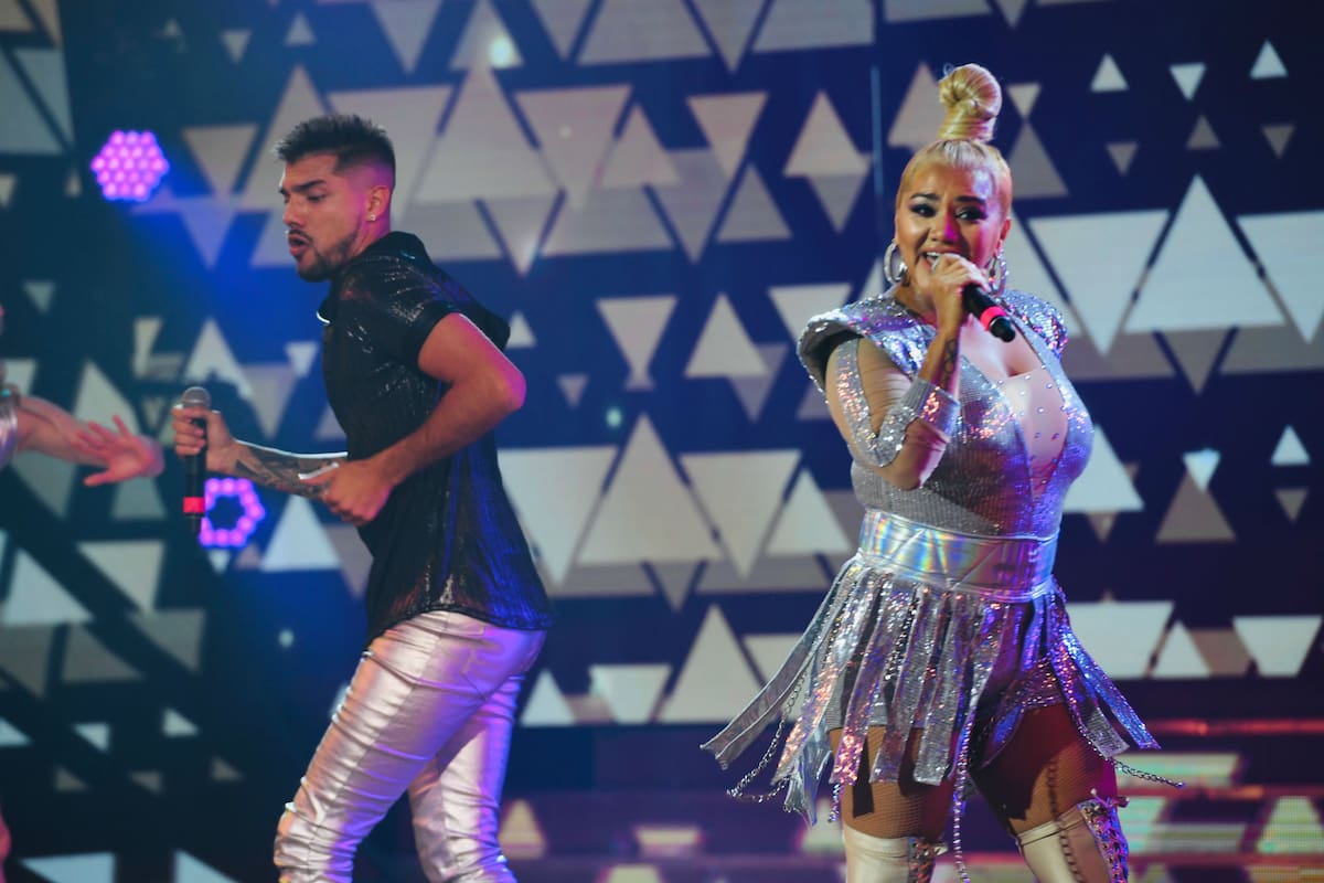 Tyago Griffo junto a Gladys "La bomba tucumana"