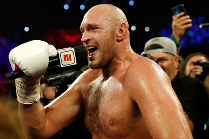 Tyson Fury, a todo show en Las Vegas
