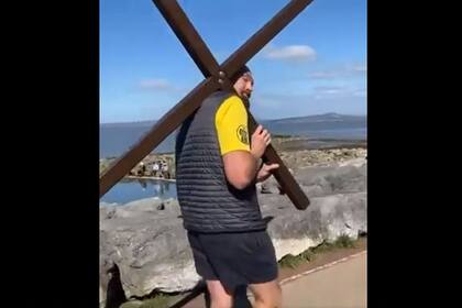 Tyson Fury recreó el Vía Crucis y le envió un mensaje a sus seguidores