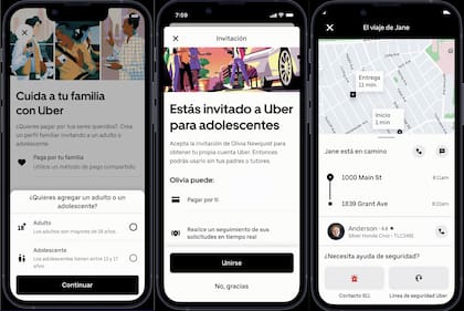 Uber Teens permite que los menores de edad (entre 13 y 17 años) puedan pedir viajes supervisados por las cuentas de sus padres
