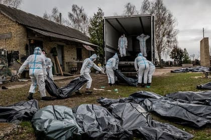 Ucrania denunció la matanza de civiles en la ciudad de Bucha.