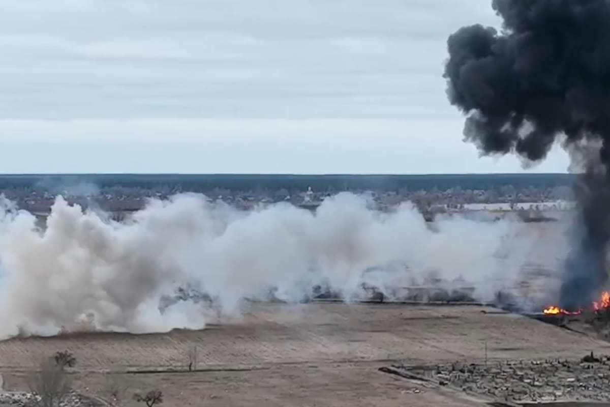 Ucrania muestra el ataque con misiles a un helicóptero: “¡Así mueren los ocupantes rusos!”