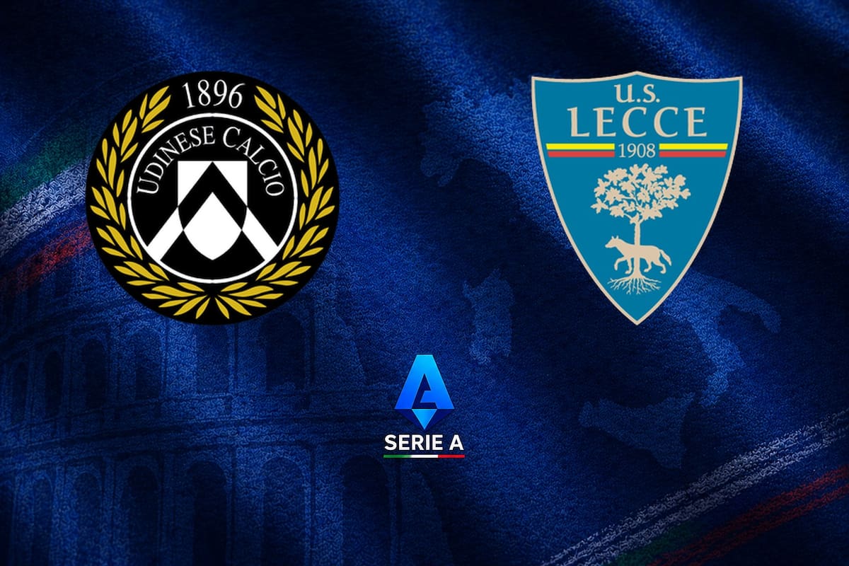 Udinese y Lecce disputaron uno de los encuentros de la jornada del fútbol italiano