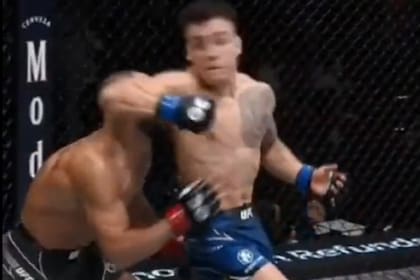 UFC: el codazo giratorio con el que el argentino Francisco Prado derrumbó a un experimentado luchador alemán