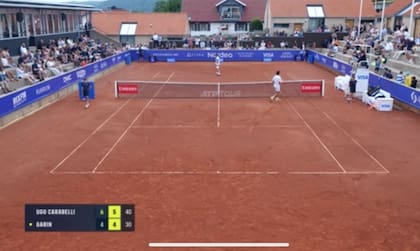 Ugo Carabelli y Garin se enfrentaron en Bastad