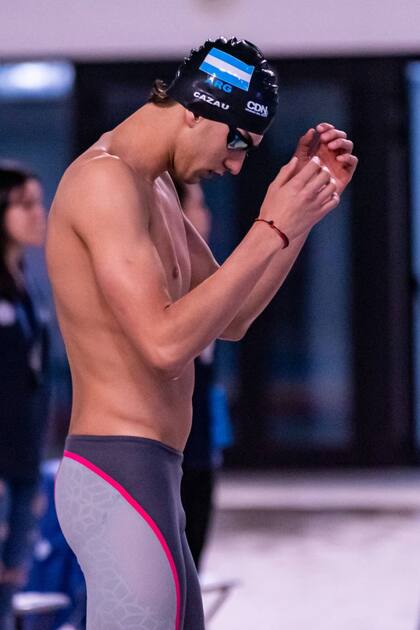 Ulises Cazau se concentra antes de una competencia