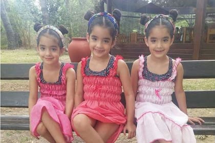 Uma, Briana y Luana nacieron en Comodoro, cumplirán este lunes 9 años y fueron, según los registros, el primer caso de trillizas gemelas.