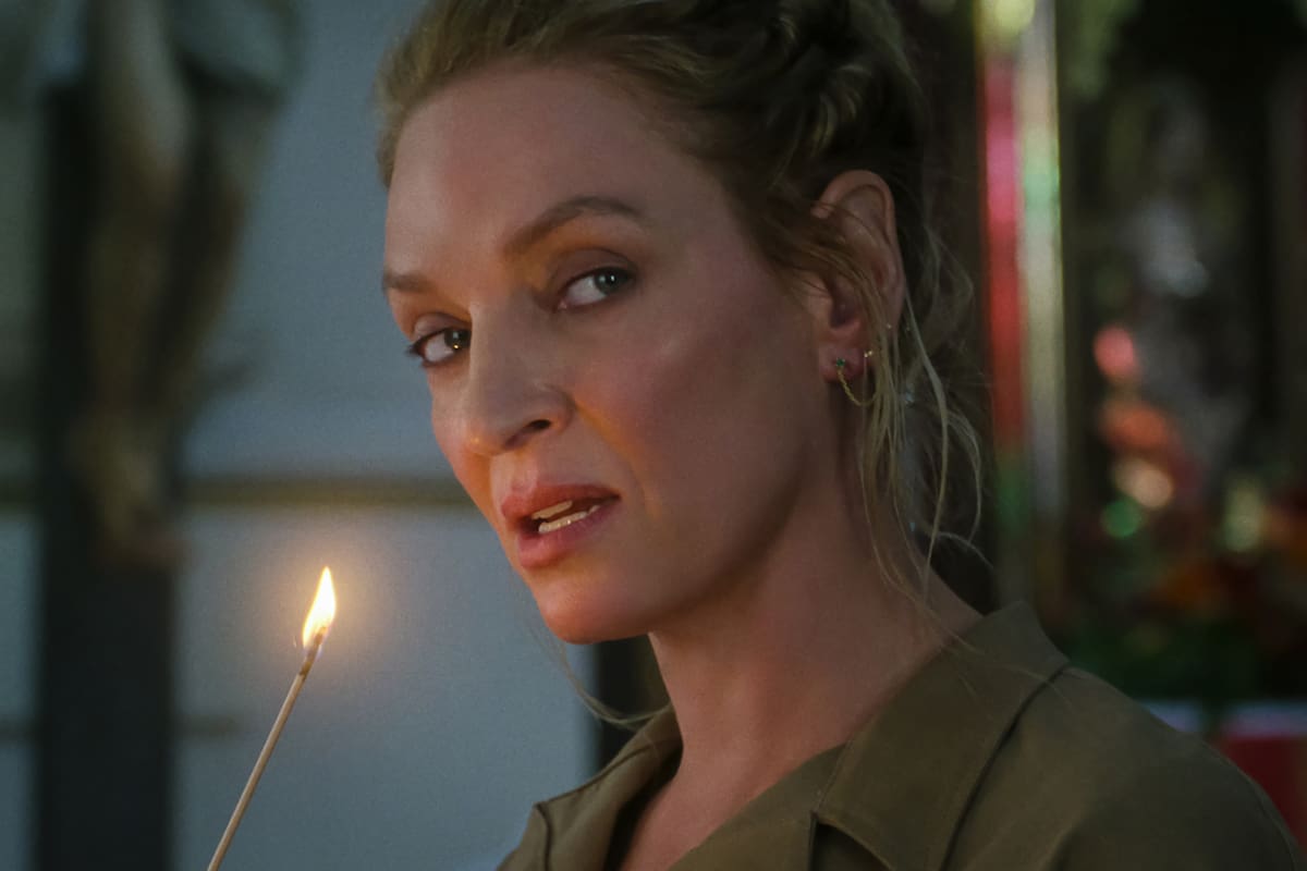 Uma Thurman en una escena de La vieja guardia 2