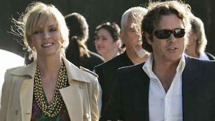 Uma y Arpad, cuando aún eran pareja