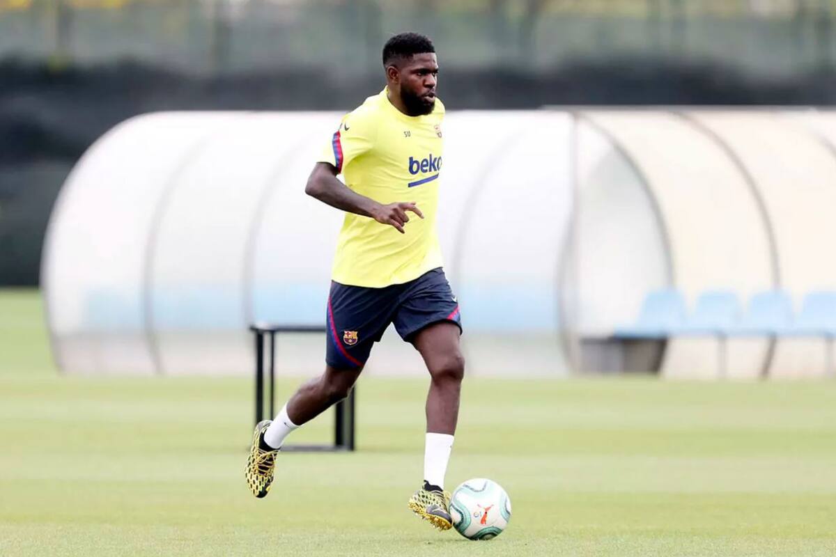 Umtiti dio positivo de Covid-19, pero está lesionado desde julio por problemas en su rodilla izquierda