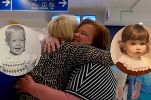 Un abrazo que duró una eternidad. El momento en el que Diane y Mary se reencontraron tras 55 años