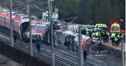 Un accidente de tren en España.