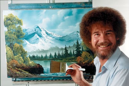 Un accidente feliz: Pinturas de Bob Ross se subastan en más de US$600.000