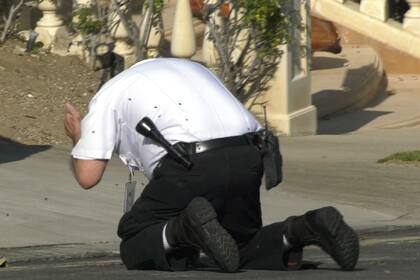 Un agente voluntario de la policía de Los Ángeles sufrió decenas de picaduras mientras colaboraba en la respuesta a un enjambre de abejas en Encino