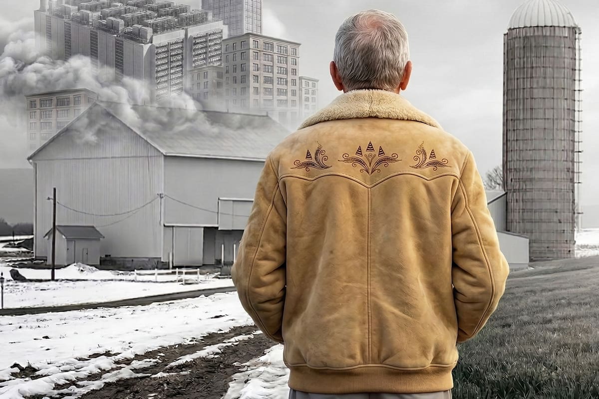 Un agricultor de EE.UU. se resiste a vender su campo por millones dólares para evitar que se construya un data center (imagen ilustrativa generada con IA)
