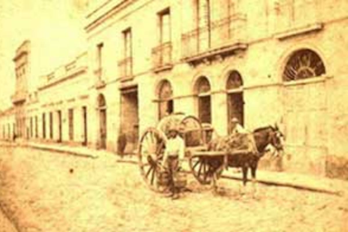 Un aguatero en la vieja Buenos Aires