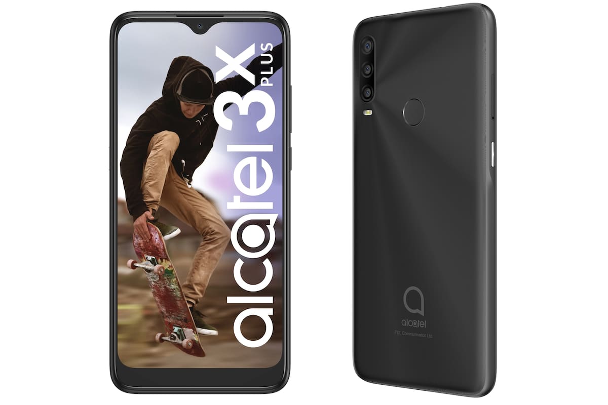 Un Alcatel 3X Plus, con un precio local de 23.999 pesos