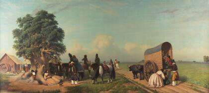 Un alto en el campo (1861), de Prilidiano Pueyrredón, otra de las obras icónicas de la colección del MNBA que podrán verse en la muestra