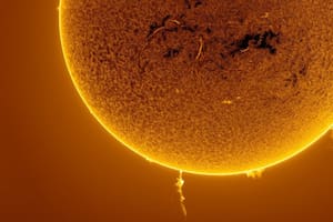 Un argentino logró fotografiar una erupción solar inédita desde Santa Fe