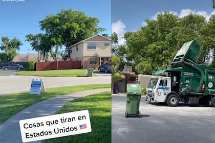 Un argentino mostró lo que tiran en su barrio de Miami durante una "limpieza de garaje"