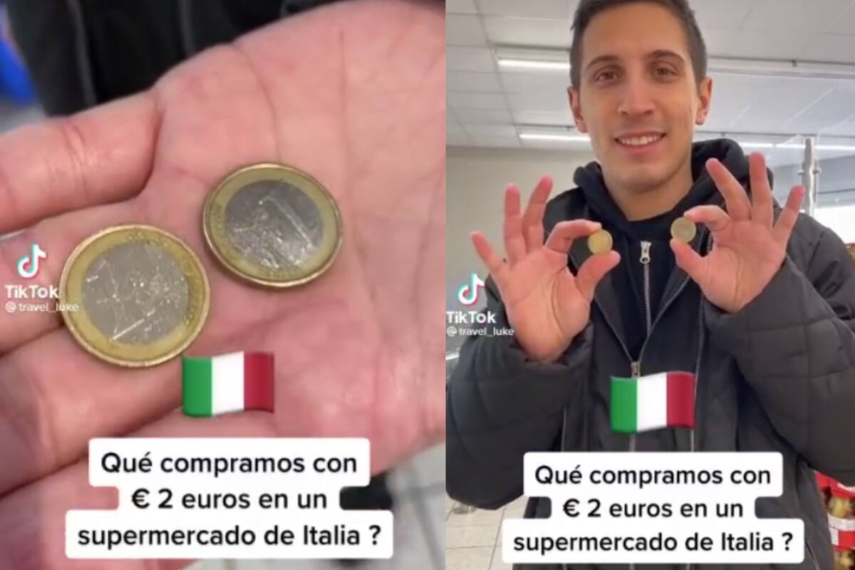 Un argentino mostró qué cosas salían solo dos euros en Italia