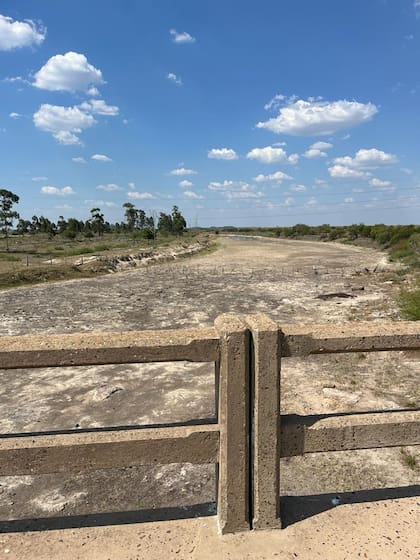 Un arroyo seco de la zona