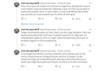 Un asesor ganadero y gerente de una empresa contó en un hilo de la red social X las sensaciones que le dejaron las elecciones del domingo pasado