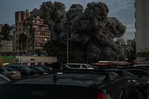 Un ataque aéreo israelí destruyó un edificio en el barrio Bashoura de Beirut