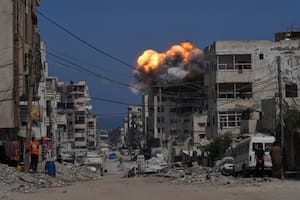 Un ataque israelí en Ciudad Gaza el 21 de julio del 2025