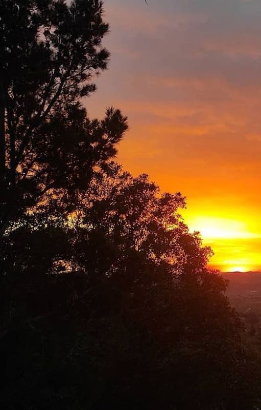 Un atardecer ideal para las meriendas llenas de paz y platos sabrosos