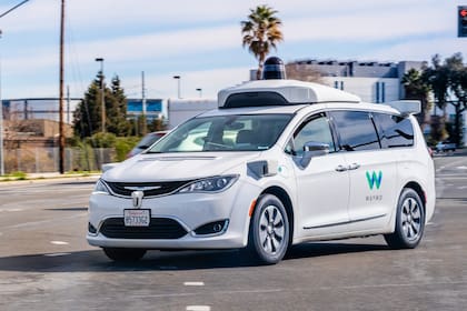 Un auto de Waymo en Santa Clara, California, en septiembre último