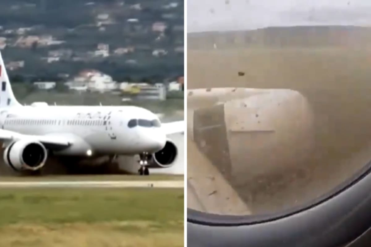 Un avión Airbus A220-300 de la aerolínea Croatia Airlines se salió de la pista durante una maniobra de despegue en el aeropuerto de Split, en Croacia,