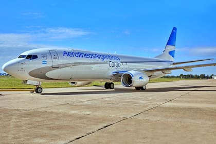 Un avión cargo de Aerolíneas Argentinas