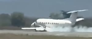 Una avioneta con 30 pasajeros a bordo tuvo que abortar el despegue tras chocar y matar a una cebra
