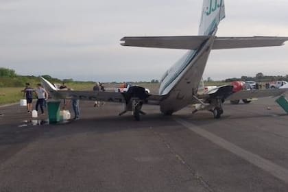 Un avión se accidentó en el Aeropuerto de La Plata