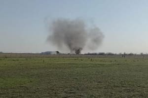 Un avión se cayó en el marco de un festival aéreo en Bell Ville, Córdoba.