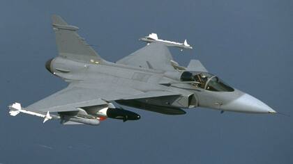 Un avión supersónico Saab Gripen NG