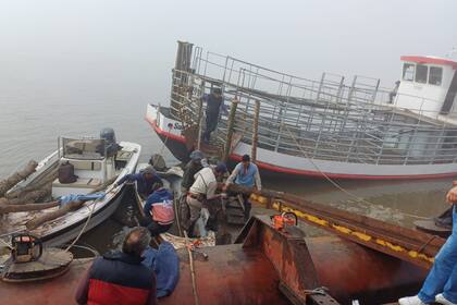 Un barco que se suele usar para el traslado de hacienda