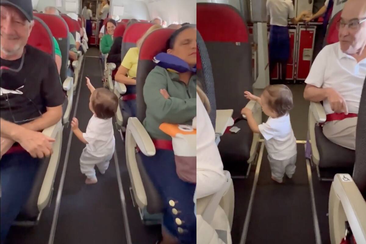 Un bebé causó furor en un vuelo, por una acción que tuvo con todos los pasajeros