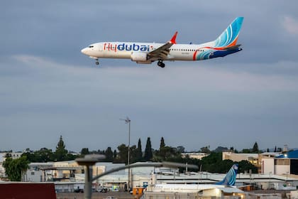 Un Boeing 737 MAX 8 de Flydubai aterriza en Ben Gurion