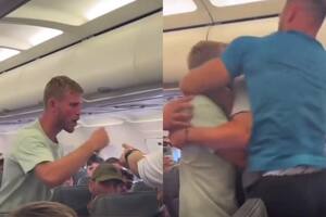 Un boxeador se levantó a los gritos en un vuelo, quiso abrir la puerta y la reacción de dos pasajeros impactó a todos