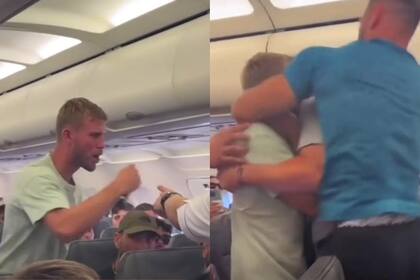 Un boxeador se levantó a los gritos en un vuelo, quiso abrir la puerta y la reacción de dos pasajeros impactó a todos