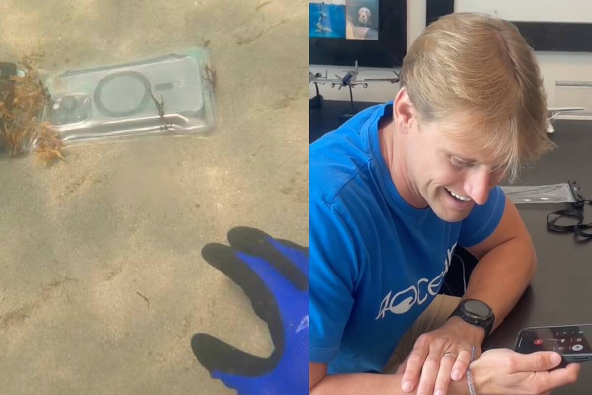 Un buzo encontró el objeto en el fondo del mar y contactó a los dueños