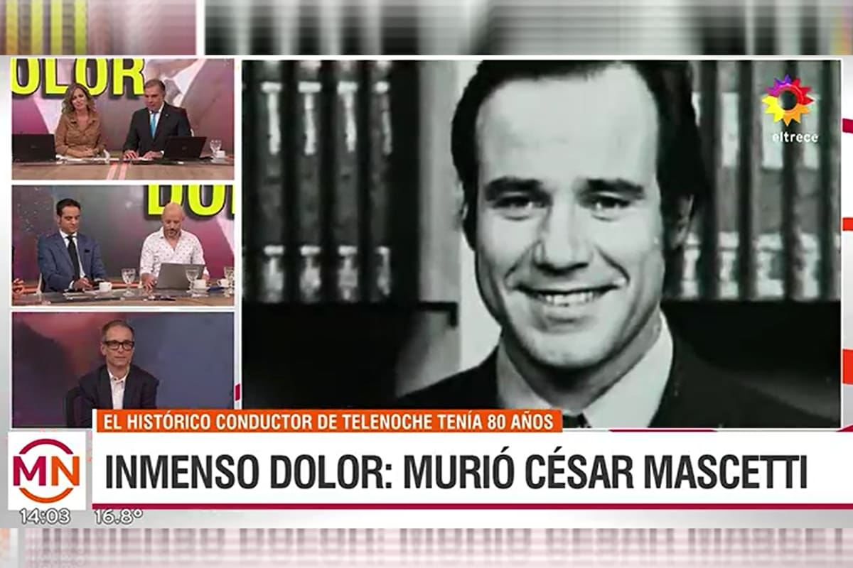 Un camarógrafo quebró en llanto al recordar a César Mascetti.