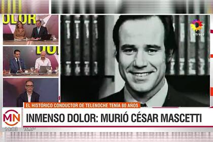 Un camarógrafo quebró en llanto al recordar a César Mascetti.