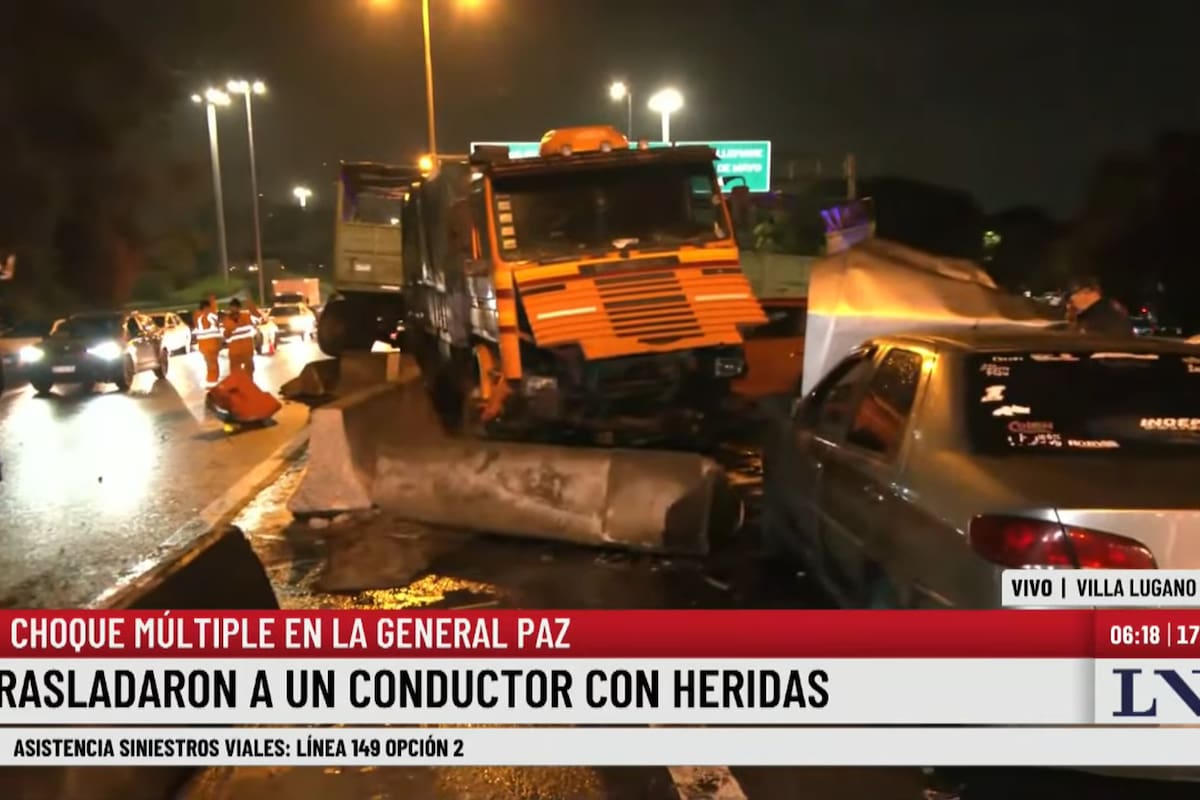 Un camión embistió a dos autos en Villa Lugano y dejó tres heridos