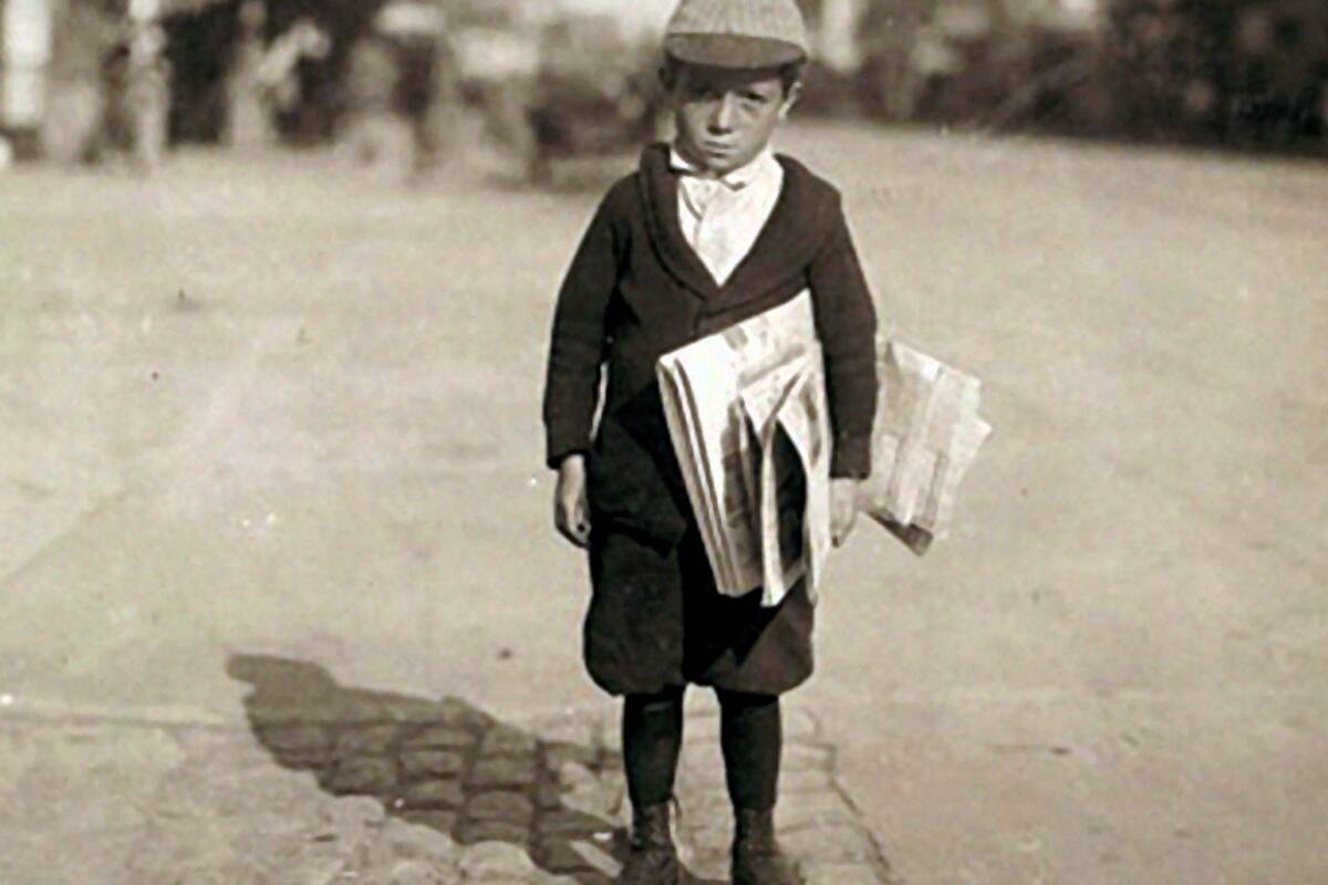 Un canillita en Buenos Aires