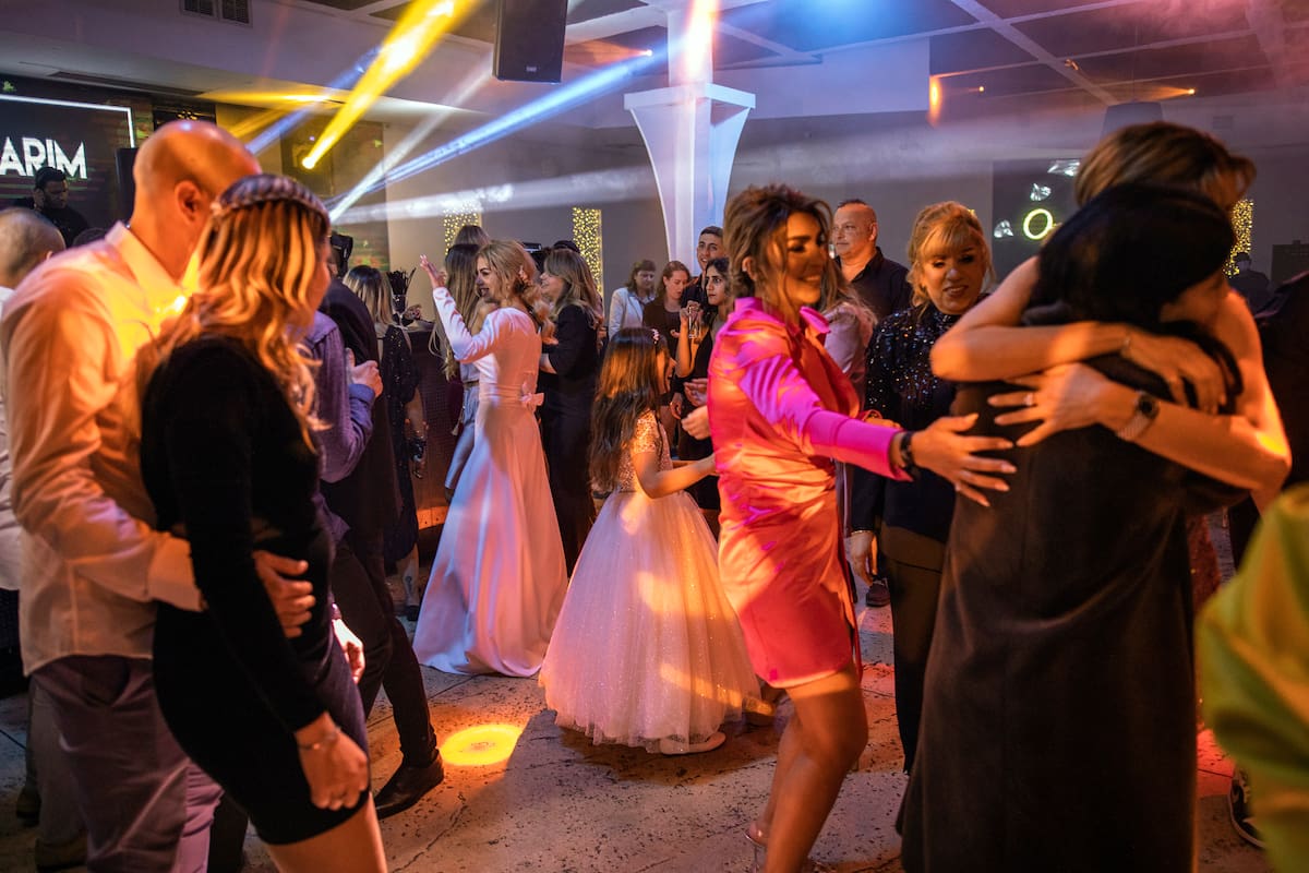 Un casamiento en la localidad de Kiryat Gat, en el sur de Israel