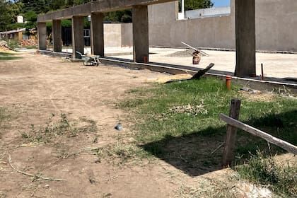 Un centro de desarrollo infantil inconcluso, en la localidad de Merlo, provincia de Buenos Aires.