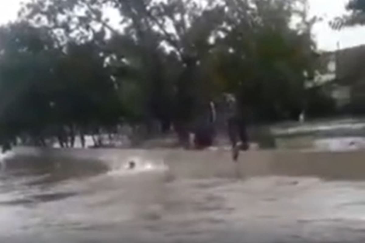 Un chico de 17 años está desaparecido en medio del temporal.